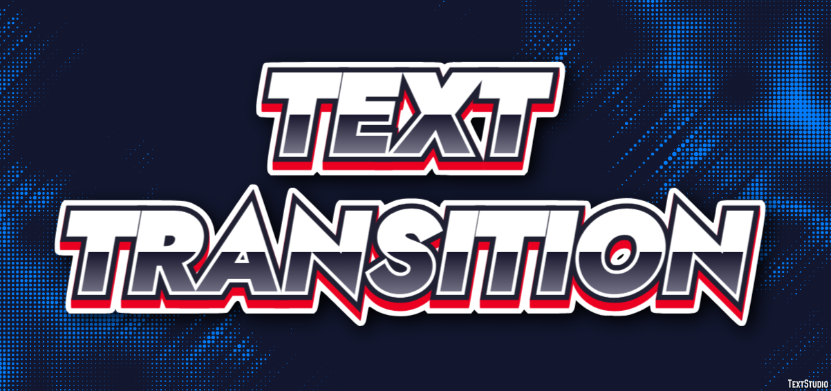 Text Transition Text Effect