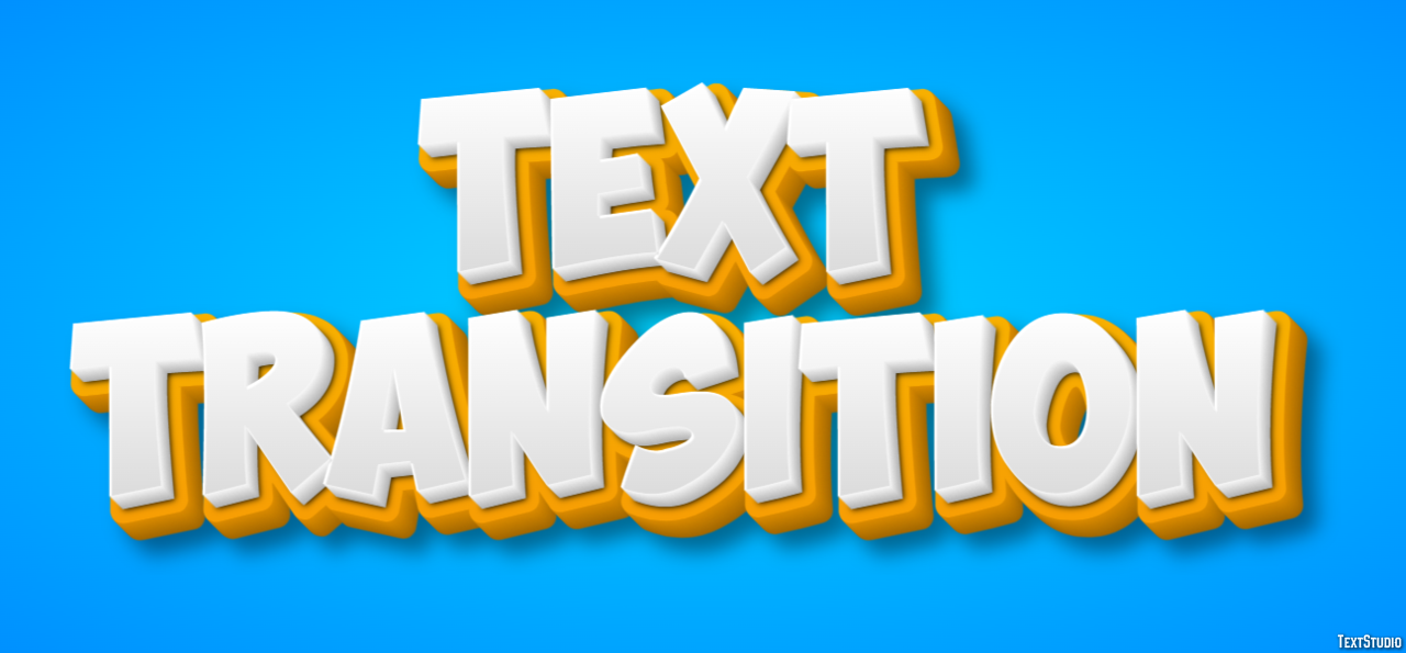 Text Transition Texteffekt