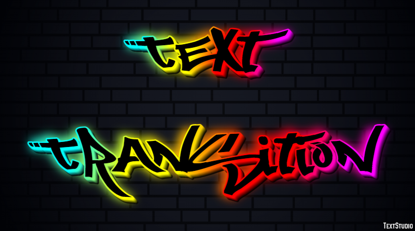 Text Transition Text Effect