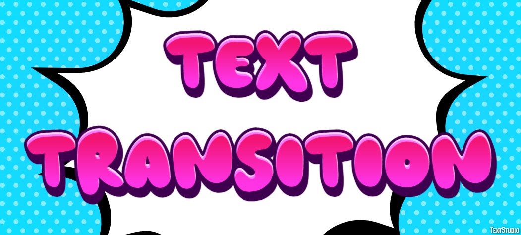 Text Transition Texteffekt