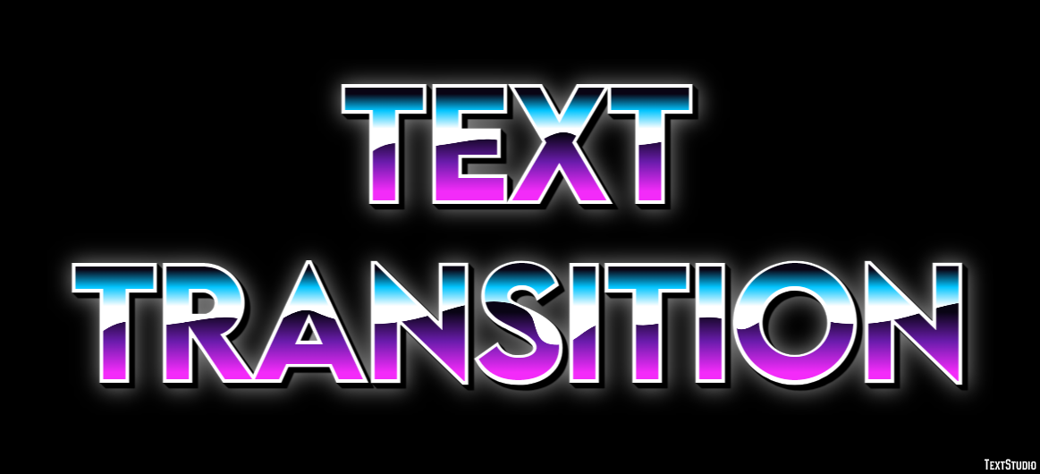 Text Transition Texteffekt