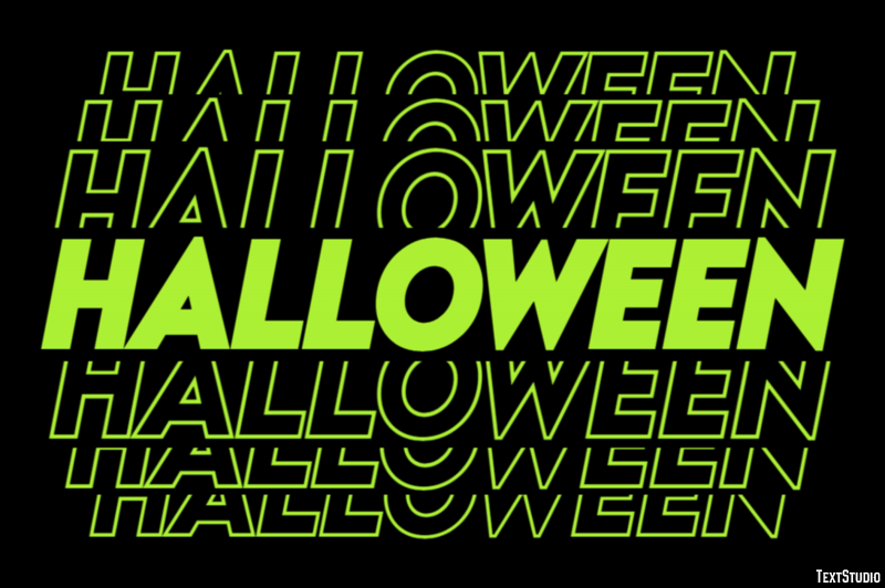 Halloween Effet de Texte