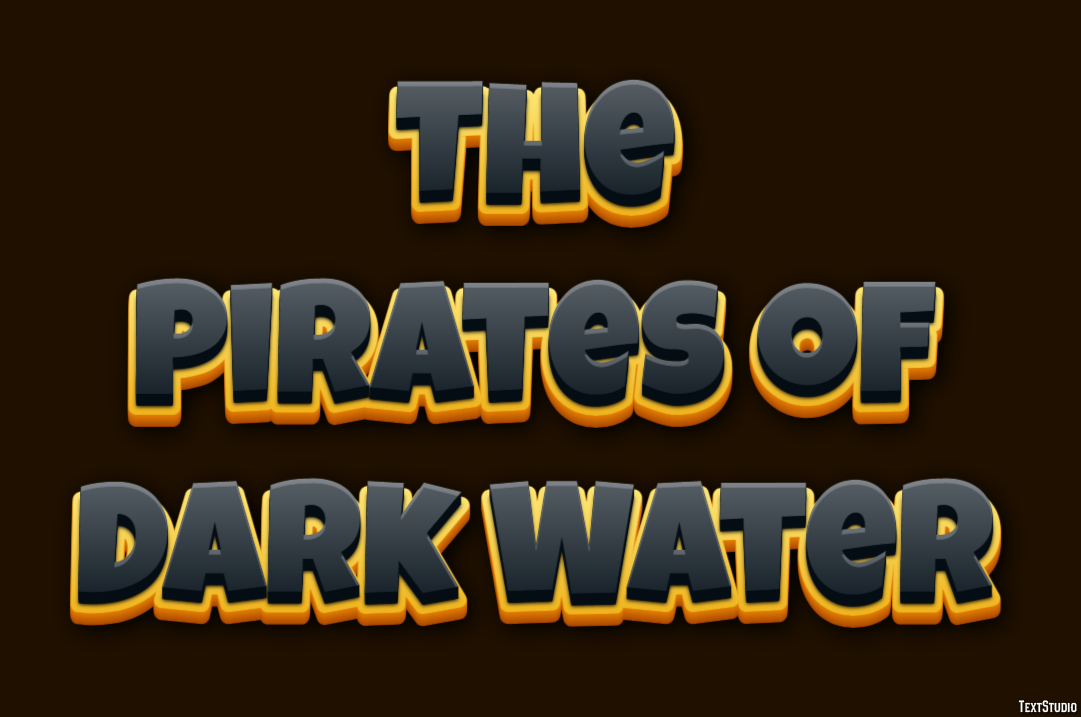The Pirates of Dark Water Text effect