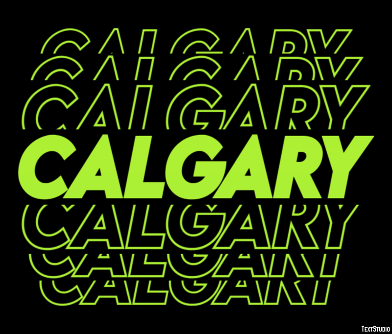 Calgary Efekt tekstowy