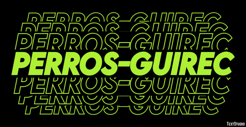 Perros-Guirec Efekt tekstowy