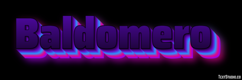 Baldomero Efecto de texto