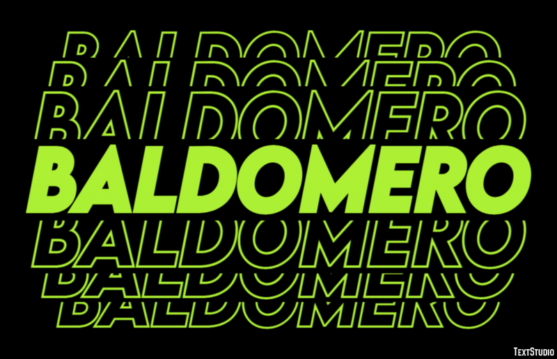 Baldomero Efecto de texto