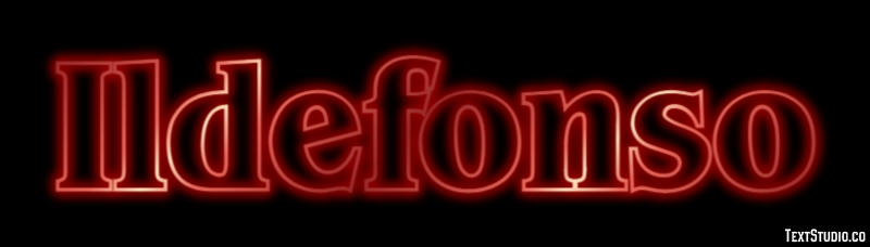 Ildefonso Effetto testo