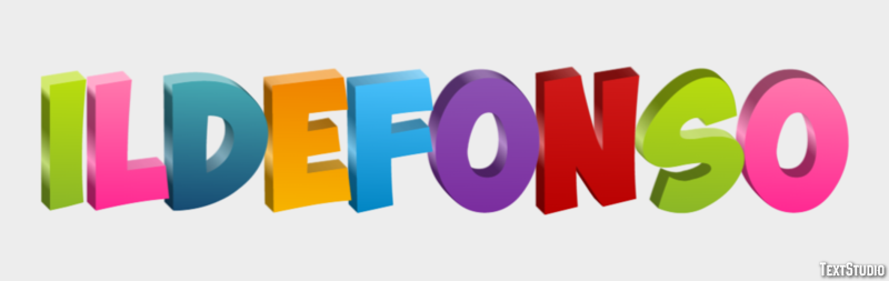 Ildefonso Effetto testo