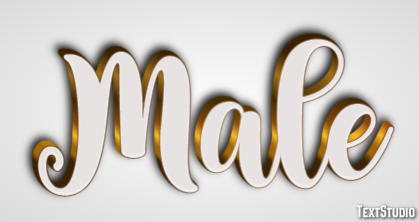 Male Efecto de Texto