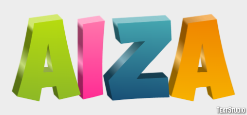 Aiza Text Effect