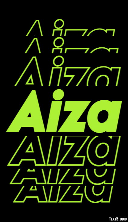 Aiza Texteffekt