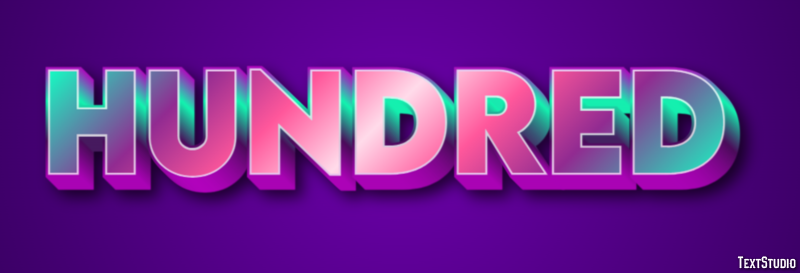 Hundred Texteffekt