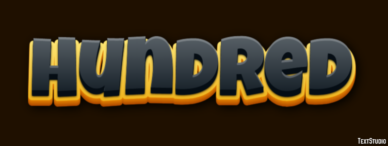 Hundred Text Effect