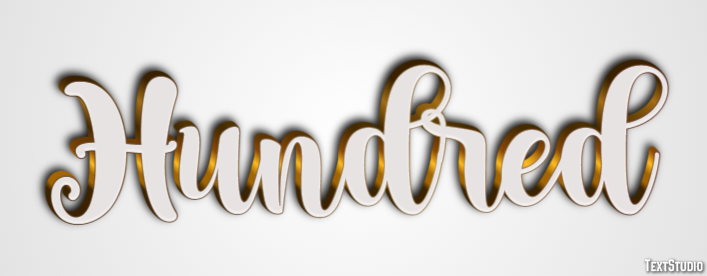 Hundred Text Effect