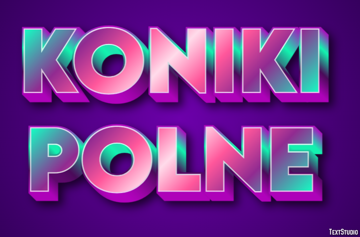 Koniki polne Efekt tekstowy