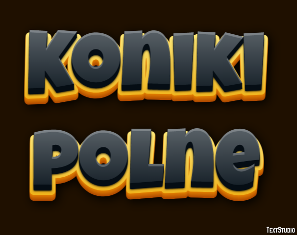 Koniki polne Efekt tekstowy