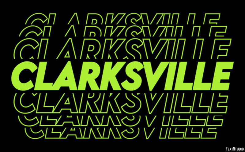 Clarksville Efekt tekstowy