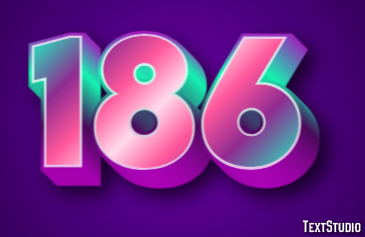 186 Efeito de texto