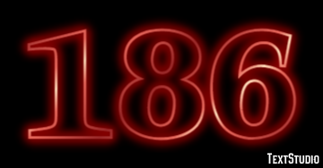 186 Efeito de texto
