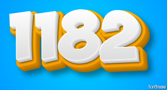 1182 Efekt tekstowy