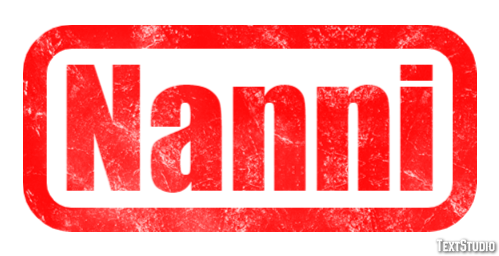 Nanni Effetto testo
