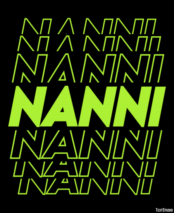 Nanni Effetto testo