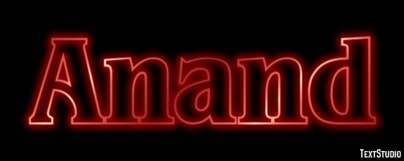 Anand Эффект текста