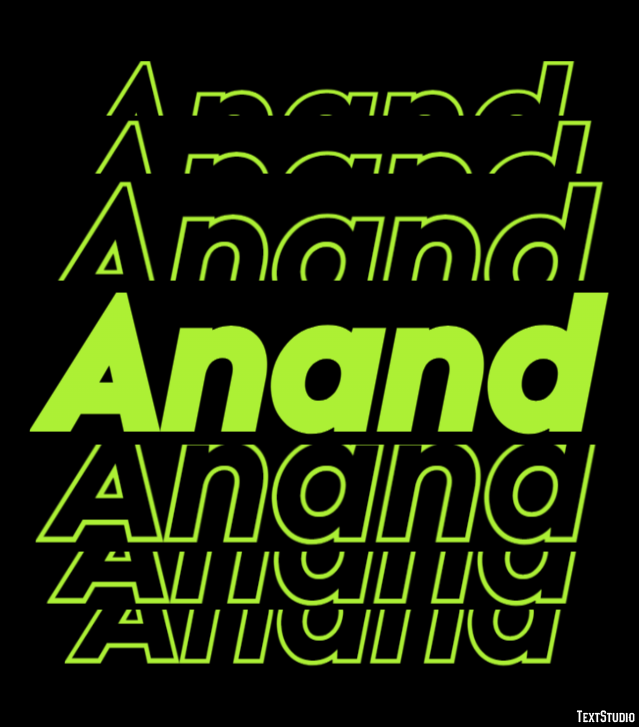 Anand Text Effect