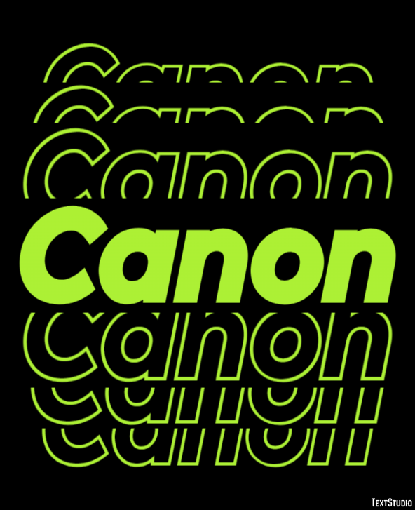 Canon Efecto de Texto