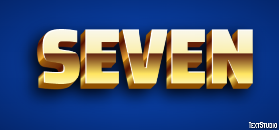 Seven Эффект текста