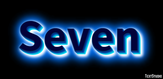 Seven Effetto testo