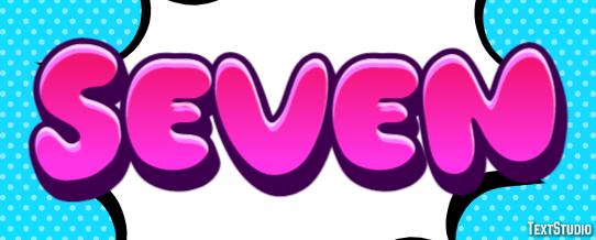 Seven Эффект текста