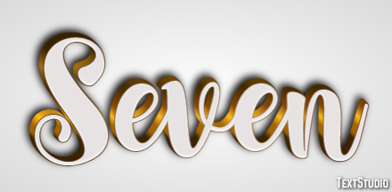 Seven Эффект текста