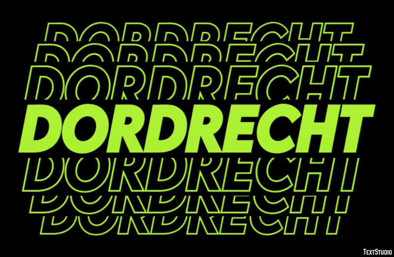Dordrecht Эффект текста