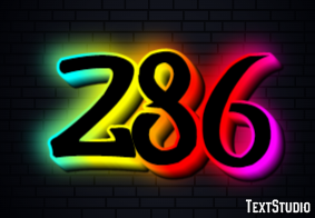 286 Text Effect