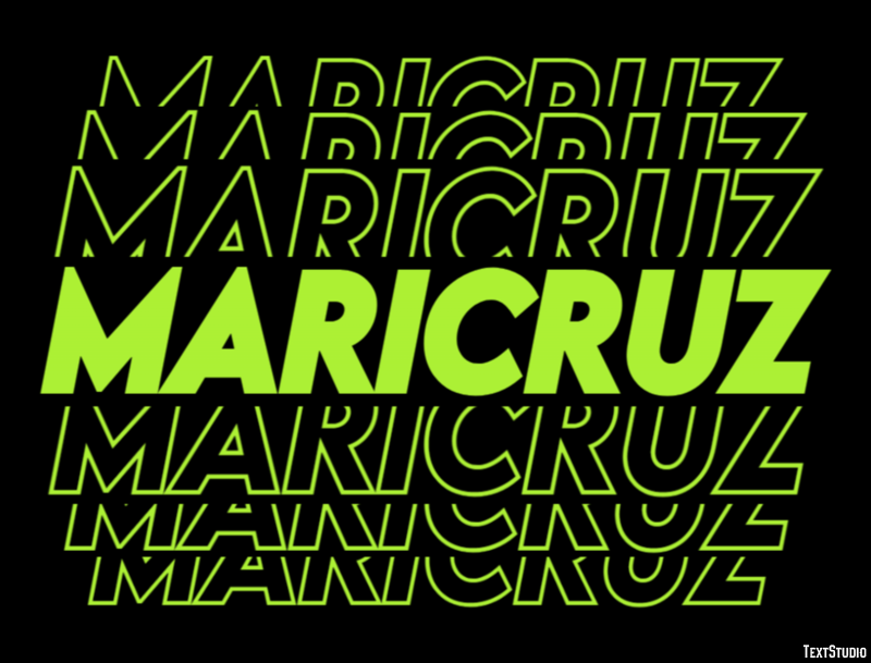 Maricruz Efecto de Texto