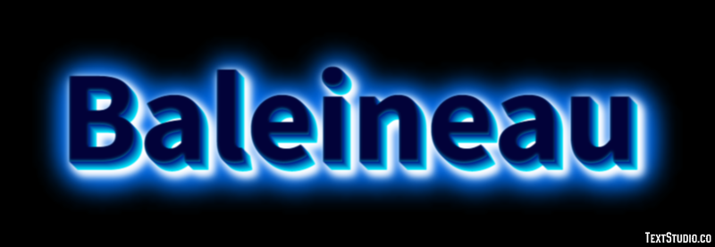 Baleineau Effet de texte