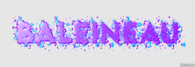 Baleineau Effet de texte