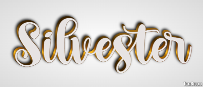 Silvester Text Effect