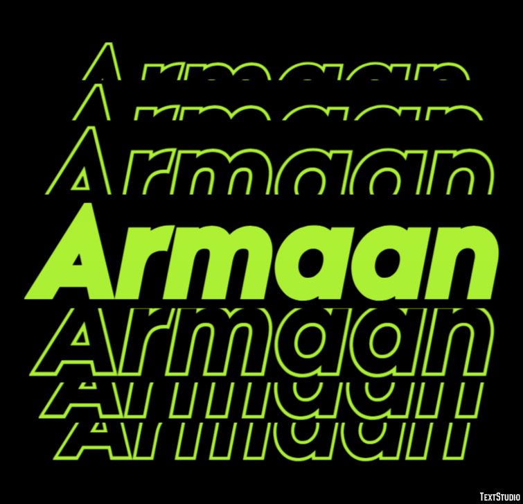Armaan Text Effect