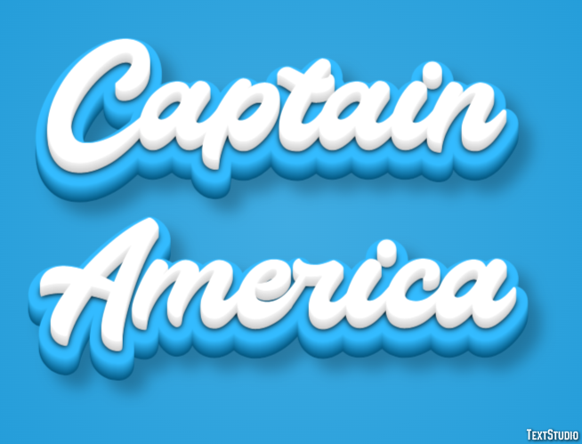 Captain America Text Effect