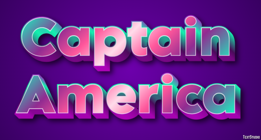 Captain America Text Effect