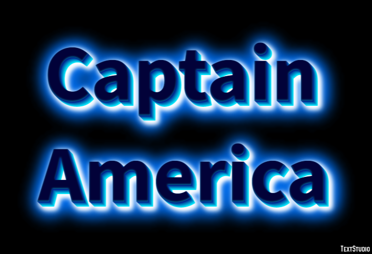 Captain America Effet de Texte