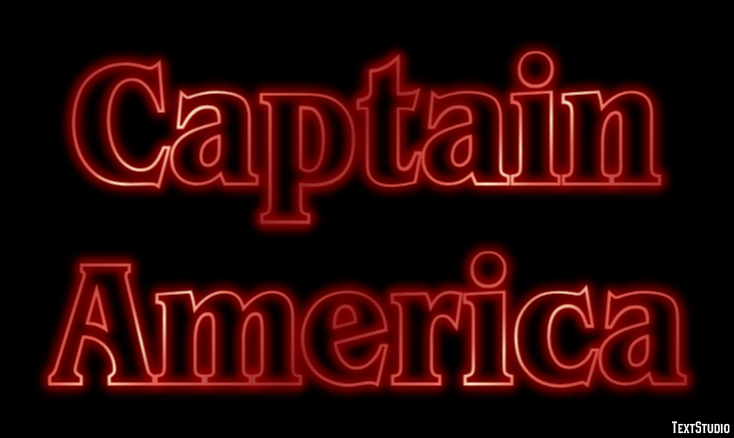 Captain America Text Effect