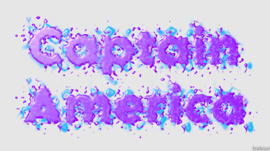 Captain America Effet de Texte