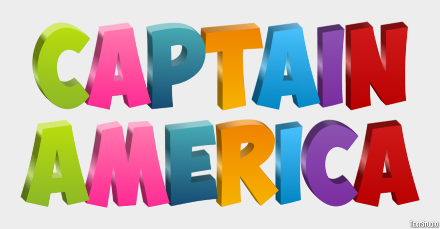 Captain America Text Effect