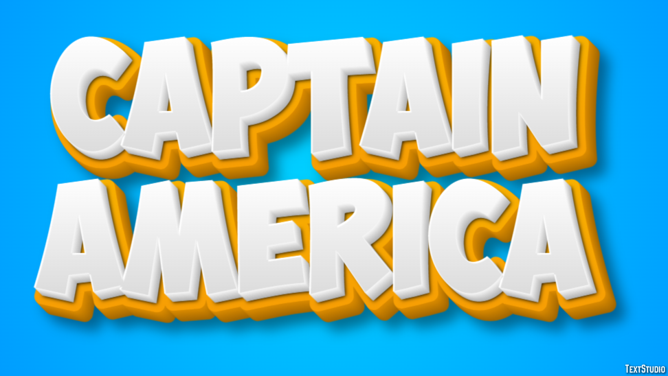 Captain America Effet de Texte