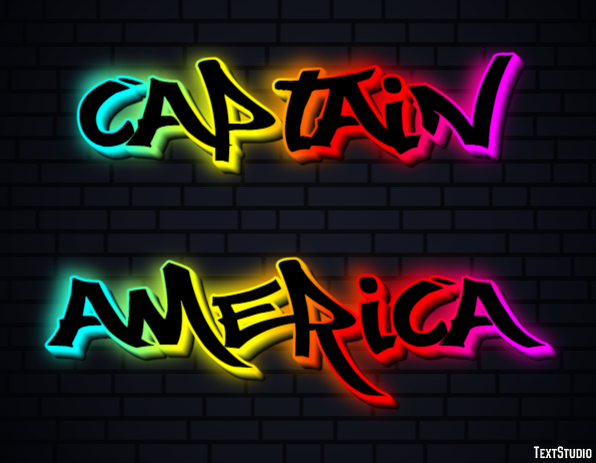Captain America Text Effect