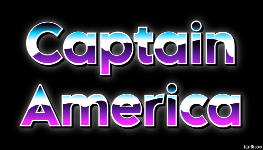 Captain America Effet de Texte